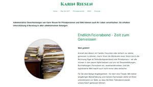 Administrative Dienstleistungen Karin Riesen Referenz